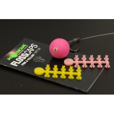 Korda Floss Caps Pink/Yellow